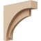 Ekena Millwork 3"W x 12"D x 12"H Thin Rivera Rough Cedar Woodgrain TimberThane Corbel, Primed Tan CORUR03X12X12RIVRCPR - alternate 1